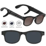 Lunettes connectées avec caméra  - 5MP - 1080P - musique et assistant vocal ChatGPT - Wifi - AI Smart Glasses AIMB-G1 -  270mAh – Image 2