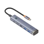 Station d’accueil multifonctions Baseus UltraJoy - 6en1 -  4k - Sortie Type-C - 100W - 1x HDMI 4K - 3 USB 3.2 - 1x Type-C - B00052802811-02