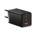Boitier de charge mural rapide Baseus GaN5 Pro avec 3 supports - 1 USB et 2 type-C - 65W - Noir - CCGP120201 – Image 2