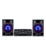Mini Hifi avec deux enceintes télécommandé LG CL87- 2350W - BT - USB - CD - FM - Éclairage multicolore - DJ Appli - Fonctions DJ Karaoké avec suppression des voix et changement de tonalité - CL87