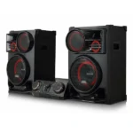 Mini Hifi avec deux enceintes télécommandé LG CL98- 3500W - BT - USB - CD - FM  - Créateur de Karaoké - Caisson de basse X-Shiny et Basse de compression - CL98 – Image 2
