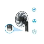 Ventilateur mural Midea - 16" - 3 vitesses - 50W - 7 hélices - Silencieux - FW40-23M – Image 2