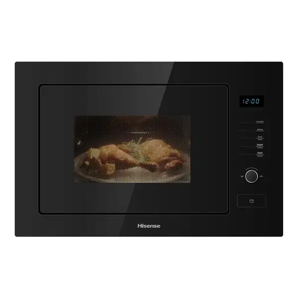 Micro-Onde sans poigné Hisense – 25L – 900W – 11 niveaux de puissance – Dégivrage automatique - Contrôle tactile - 8 programme automatique - HB25MOBX7G