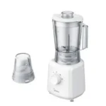 Mixer blender Midea – 1.25L – 2 vitesses  – Puissance 600W - Bocal en plastique - Mixage optimal de tous types d’ingrédients - MJ-BL6010W – Image 2