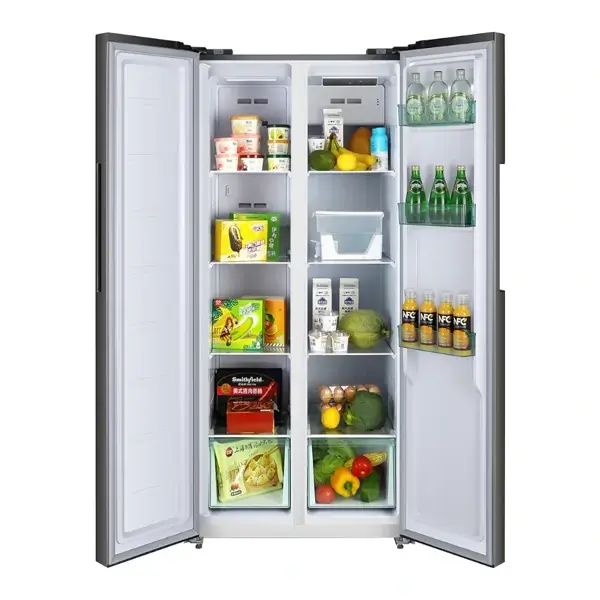 Réfrigérateur américain double portes réversibles Nasco - 400L Net - Economique - NASF2-62FLN1