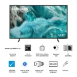 TV connectée qled Samsung - 55" - Affichage QLED - Résolution 4K - Système d’exploitation Tizen™ Smart TV - Wifi - HDR 10+ - QA55Q7FAAUXLY – Image 3