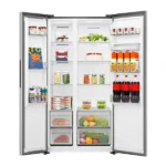 Réfrigérateur américain double portes réversibles Hisense - 529L – Distributeur d'eau - Total Nofrost - Multi AirFlow - Economique - R600A - A+ -RS5P558NMSG