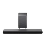 Barre de son sans fil Hisense - 220W - Caisson de basse - Adaptation sonore de l'IA - MP3 - WMA - FLAC - WA - WIFI - S55H