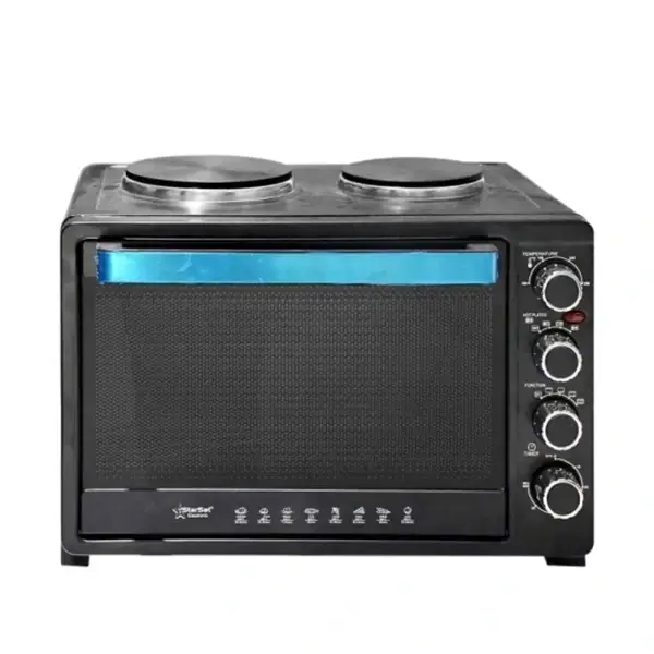 Mini four électrique à micro-onde multifonctions avec 2 plaques chauffantes Starsat - 50L - Puissance 3700W - SS-50MF