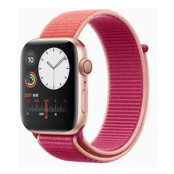 Bracelet de remplacement pour montre en nylon sport fileté W17 Coteetci Magic Tape WatchBand - 42/44mm – Pomegranate - WH5226-SL