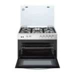 Gazinière 5 feux avec couvercle LG - 240V - 100L - 850 x 900 x 600mm - 50W - Double allumage - Système de chauffage combiné - Rôtissoire - FA415RMA