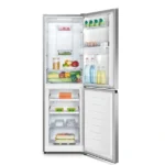 Réfrigérateur combiné Nofrost sans poigné Hisense - 276L – Distributeur d'eau - 4 tiroirs et 1 casier au réfrigérateur - 4 casiers au congélateur - Économique - R600A - Classe énergétique A+ - Sans givre- RD-33WC4SB