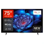 TV connectée Led Google TCL - 75" - Année 2025 - Affichage DLED - 4K UHD - HDMI - USB - BT - Wifi - Ethernet RJ45 - Assistant vocal - 75P6K