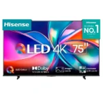 TV Hisense - 75" - QLED - Connectée avec télécommande vocale - DLED - 4K UHD - VIDAA - Apple Home - HDMI - USB - Ethernet RJ45 - Wifi - BT - Optique - 75Q6Q