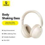 Casque sans fil Baseus Bass 35 Max - 50h d'autonomie - BT V5.3 - Basses percutantes  - Oreillettes entièrement réglables - Couleur champagne - A00070800221-00 – Image 3