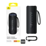 Haut-parleur sans fil portable Baseus AeQur VO20 - 15h d'autonomie - BT 5.3 - 4 haut-parleurs - Portée jusqu'à 10m - IPX5 - Son immersif à 360° avec basses renforcées - Rétroéclairage RGB coloré - A20067900117-00 – Image 4