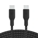 Câble de charge rapide et de transfert de données Belkin - 2m - 100W - Type-C vers Type-C - CAB014BT2MBK