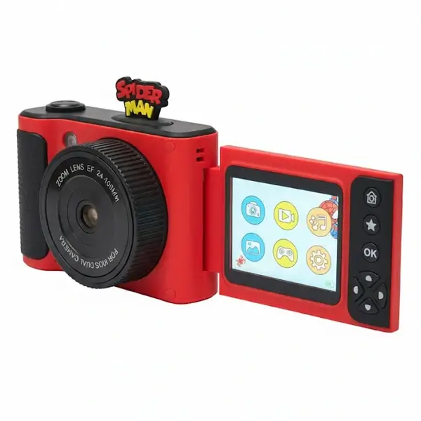 Camera_Spiderman_6978004272751 2 Camera pour enfants Marvel Spidey Amazing Friends - 1080FHD – Musique & Jeux intégrés - Modèle Spider Man - 6978004272751 – Image 2