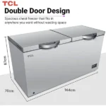 Congélateur horizontal deux battants TCL - 508L - 2 panier à l'intérieur - Économique - R600A - FF660CFSL – Image 2