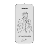 Antichoc verre incurvé 3D pour iPhone 17 Air Green Lion - Protection intégrale - Résistant à la graisse - Anti-traces de doigts - Anti-rayures - Anti-bulles d'air – Transparent - GNL3DCR17ACL