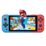 Ola Switch Lite - Console rétro portable avec +15.000 jeux intégrés - écran 5" -  Bleu/Rouge
