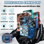 Ola Game Pocket - +15.000 Jeux - écran 3,5" HD - Game Boy - Console rétro portable multi-émulateurs - OLA-GPKT36S - Bleu Transparent – Image 4