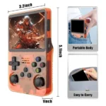 Ola Game Pocket - +15.000 Jeux - écran 3,5" HD - Game Boy - Console rétro portable multi-émulateurs - OLA-GPKT36S - Bleu Transparent – Image 3