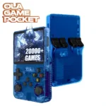 Ola Game Pocket - +15.000 Jeux - écran 3,5" HD - Game Boy - Console rétro portable multi-émulateurs - OLA-GPKT36S - Bleu Transparent