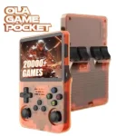 Ola Game Pocket - +15.000 Jeux - écran 3,5" HD - Game Boy - Console rétro portable multi-émulateurs - OLA-GPKT36S - Orange Transparent