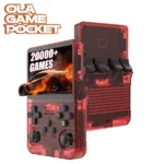 Ola Game Pocket - +15.000 Jeux - écran 3,5" HD - Game Boy - Console rétro portable multi-émulateurs - OLA-GPKT36S - Rouge Transparent