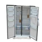 Réfrigérateur américain double portes TCL - 433L - 6 tiroirs et 4 casiers - Distributeur d'eau - Économique -R600A - P575SBGWD