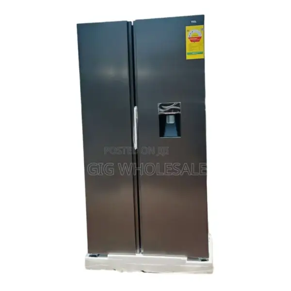 P575SBGWD Réfrigérateur américain double portes TCL - 433L - 6 tiroirs et 4 casiers - Distributeur d'eau - Économique -R600A - P575SBGWD – Image 2