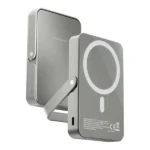 PowerBank avec option MagSafe plus support intégrés Powerology - 10 000mAh - Puissance de charge 20W - 15W avec le MagSafe - Charge rapide - PPBCHA36GY