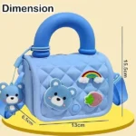 Mini Sac Enfant silicone – Collection SO.KOOOL Family - Bleu - 6972015805731 – Image 2