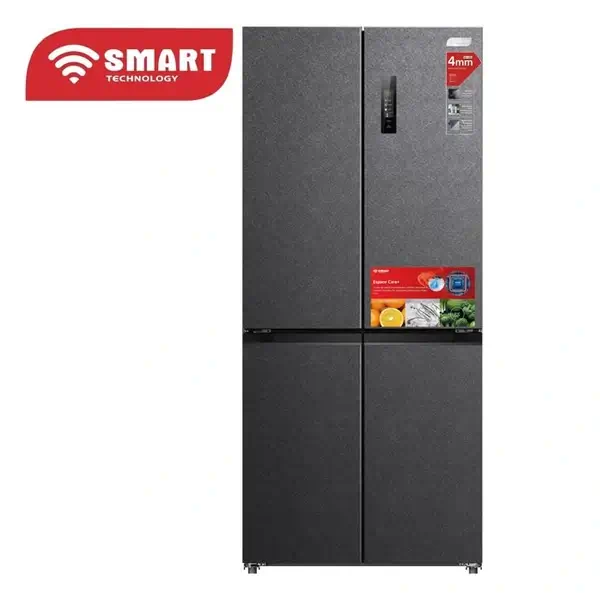 STCB-600M Réfrigérateur Américain quatre portes NOFRST inventer Smart Technology - 518L - Thermostat réglable - Roulette pour déplacement facile - Économique - R600A - STCB-600M – Image 2