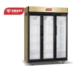 Refroidisseur vertical trois portes avec clé de verrouillage Smart Technology - 15 tiroirs - 923L - Économique - 3 poignée externe - STCDV-3300