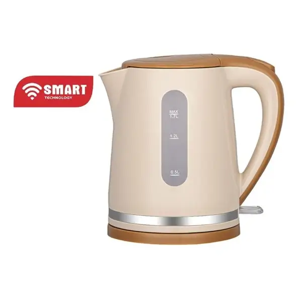 Bouilloire électrique Smart Technology - 1.7L - 2200W - Filtre remplaçable - Indicateur lumineux rouge - Couvercle à libération par bouton - STPE-251U