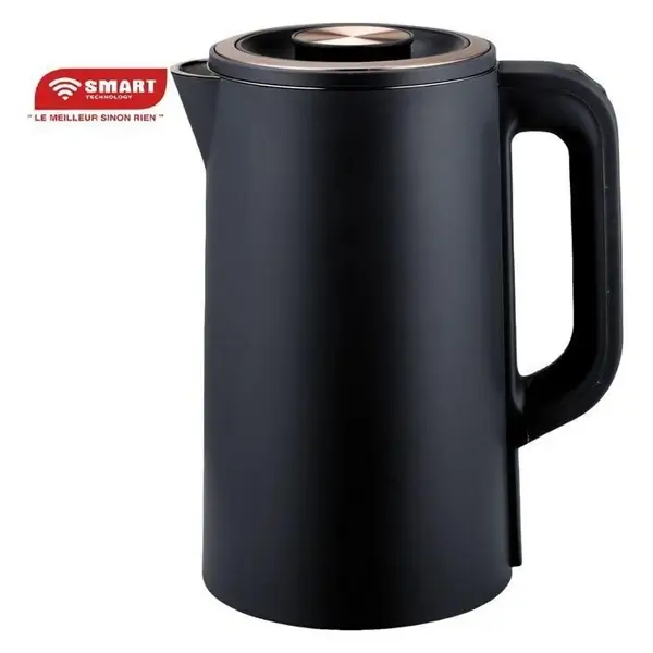 Bouilloire électrique Smart Technology - 1.8L - 1500W - Filtre remplaçable - Indicateur lumineux rouge - Couvercle à libération par bouton - STPE-260MG