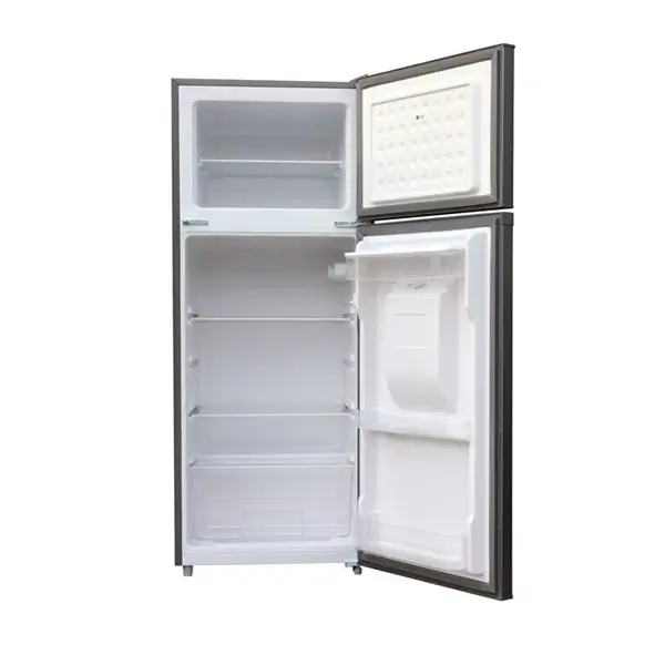 Réfrigérateur combiné double portes Smart Technology - 210L - Distributeur d'eau - 2 tiroirs avec option de déplacement + 1 casier au réfrigérateur - Deux espaces au congélateur - Économique - R600A - STR-321WK