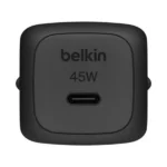 Boitier de charge compact rapide Belkin - 45W - Type-C - Recharge rapide d'un iPhone 16 Pro de zéro à 50 % en 28 - WCA013KQBK