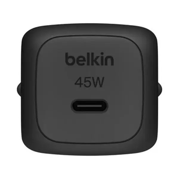 Boitier de charge compact rapide Belkin - 45W - Type-C - Recharge rapide d'un iPhone 16 Pro de zéro à 50 % en 28 - WCA013KQBK