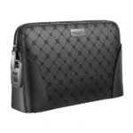 Pochette en cuir avec système de verrouillage par empreinte digitale YESIDO - 6cm de profondeur - Ouverture à 0,5 seconde - Enregistrement de plusieurs empreintes - WB56