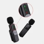 Micro cravate sans fil 3en1 Green Lion – 5h d’autonomie – Connecteurs Type-C – Réduction de bruit à 3 nivaux – 20m – GNGM76XMICBK – Image 2