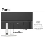 Écran d'ordinateur de bureau HP série 5 - 27" - HD - Commande à l'écran - Anti-éblouissement - Prise d'alimentation - 1 port VGA - 2 ports HDMI - Support inclinable - 527SF – Image 3