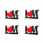 Stickers – Pack de 4 pour fille – Pour la Tablette Kidy Clips Tab - 4 loves