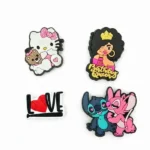 Stickers - Pack de 4 pour fille - Pour la Tablette Kidy Clips Tab - Love + fille + 2 câlins