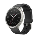 Montre connectée Amazfit Active 2 version premium – Écran AMOLED 1,32″ – 10 jours d’autonomie – GPS  – Assistance IA – Suivi précis de la fréquence cardiaque et du sommeil - Bracelet en cuir noir