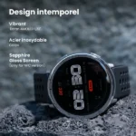 Montre connectée Amazfit Active 2 – Écran AMOLED 1,32″ – 10 jours d’autonomie – GPS  – Assistance IA – Suivi précis de la fréquence cardiaque et du sommeil - Bracelet en silicone noir – Image 2