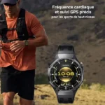 Montre connectée Huawei Watch GT6 Pro – 46mm – Jusqu’à 21 jour d’autonomie – BT – GPS - IP68 + IP69 (50m) – Bracelet en silicone noir – ATM-B29 – Image 2