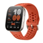 Montre connecté Amazfit Bip 6 - Écran AMOLED 1,97" - Écran tactile - Jusqu'à 14 jours - Rouge